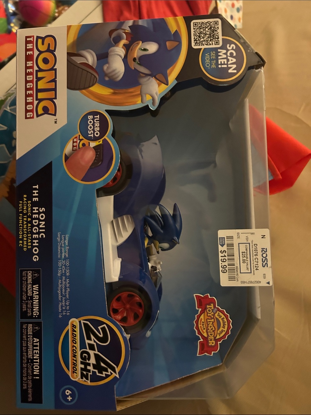 Sonic the Hedgehog Blue RC Car